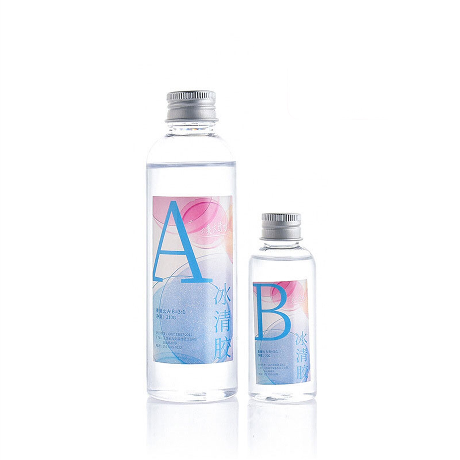 Kit de resina epoxi 3:1, endurecedor transparente de cristal con herramientas, mezcla fácil, suministros DIY para fundición de arte, proyectos de joyería XHC88