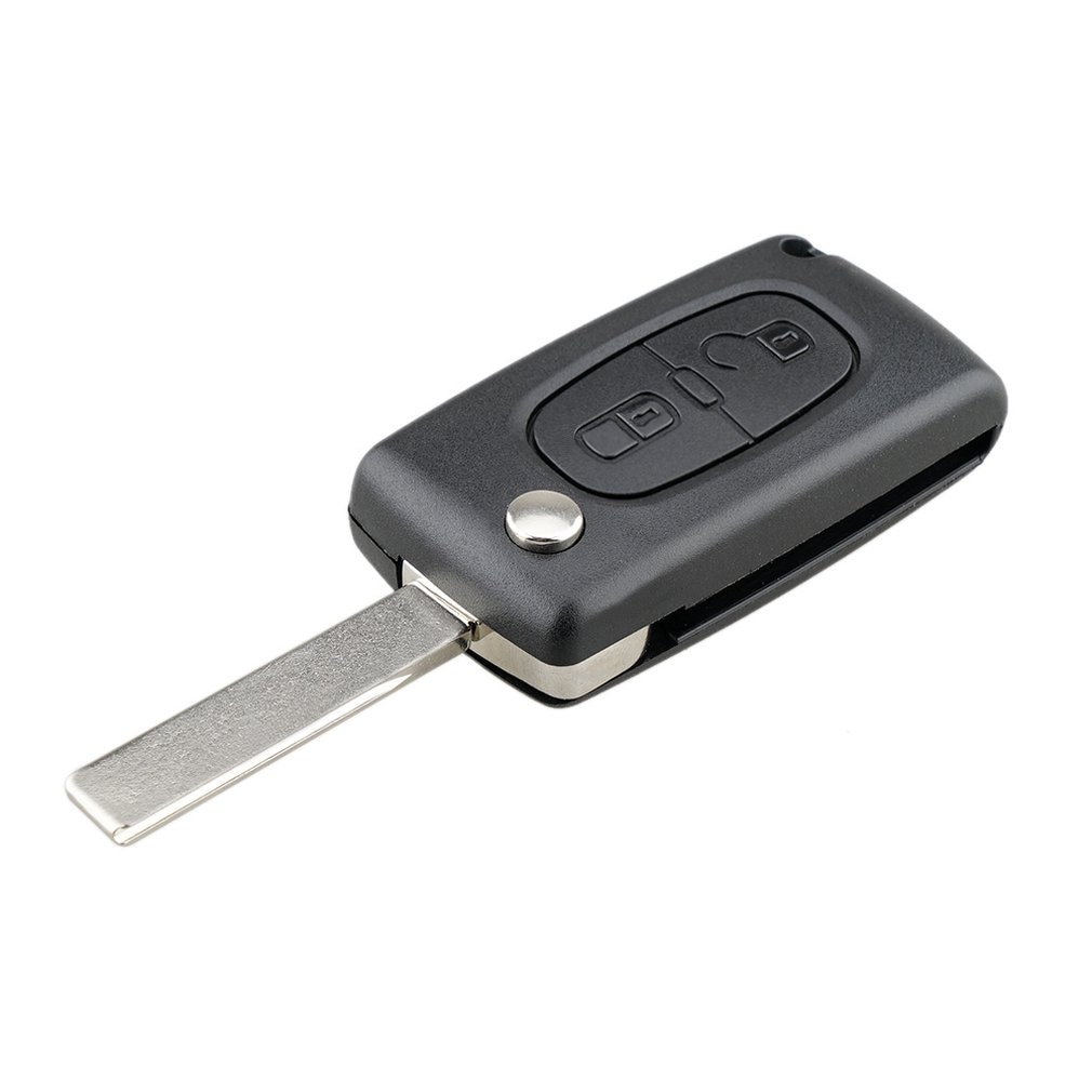 Convient pour Peugeot 3008 5008 2 bouton clé à distance housse coque gousset Ce0523 Hu83 Peugeot 2 bouton boîtier fendu