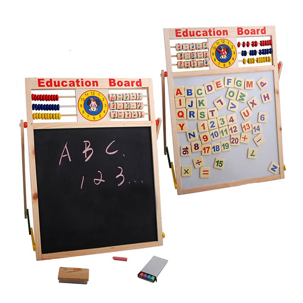 Abacus Houten Letters Numbers Schoolbord Magnetische Board Kids Educatief Speelgoed
