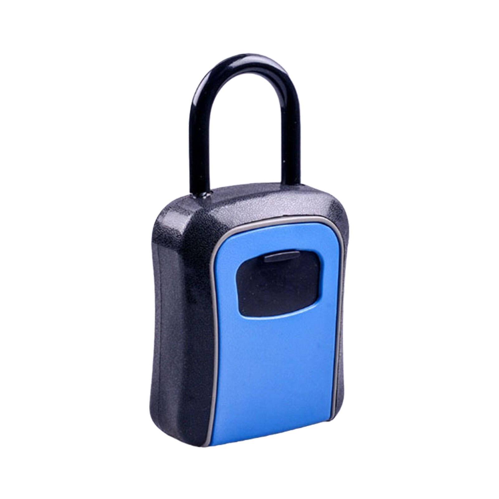Key Storage Lock Box with Dust Cover Aluminum Alloy 4-Digit Combination Padlock Case Lockbox Key Safe Box Portable Storage