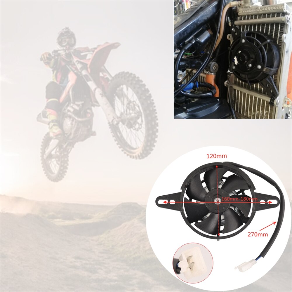 Ventilador enfriador para radiador de motocicleta, aparato de refrigeración de motor eléctrico y aceite, adecuado para Motocross, ATV chinos de 150cc 200cc 250cc, Quad, Go Kart y Buggy