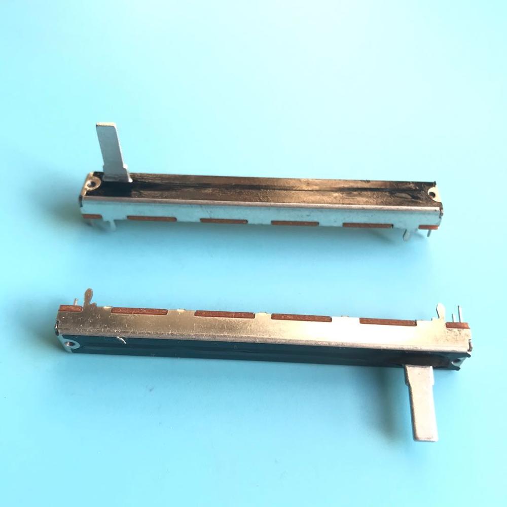 20 piezas para mezclador Mono potenciómetro de Fader SL6021N B10K/mango longitud 15mmC potenciómetro de deslizamiento recto