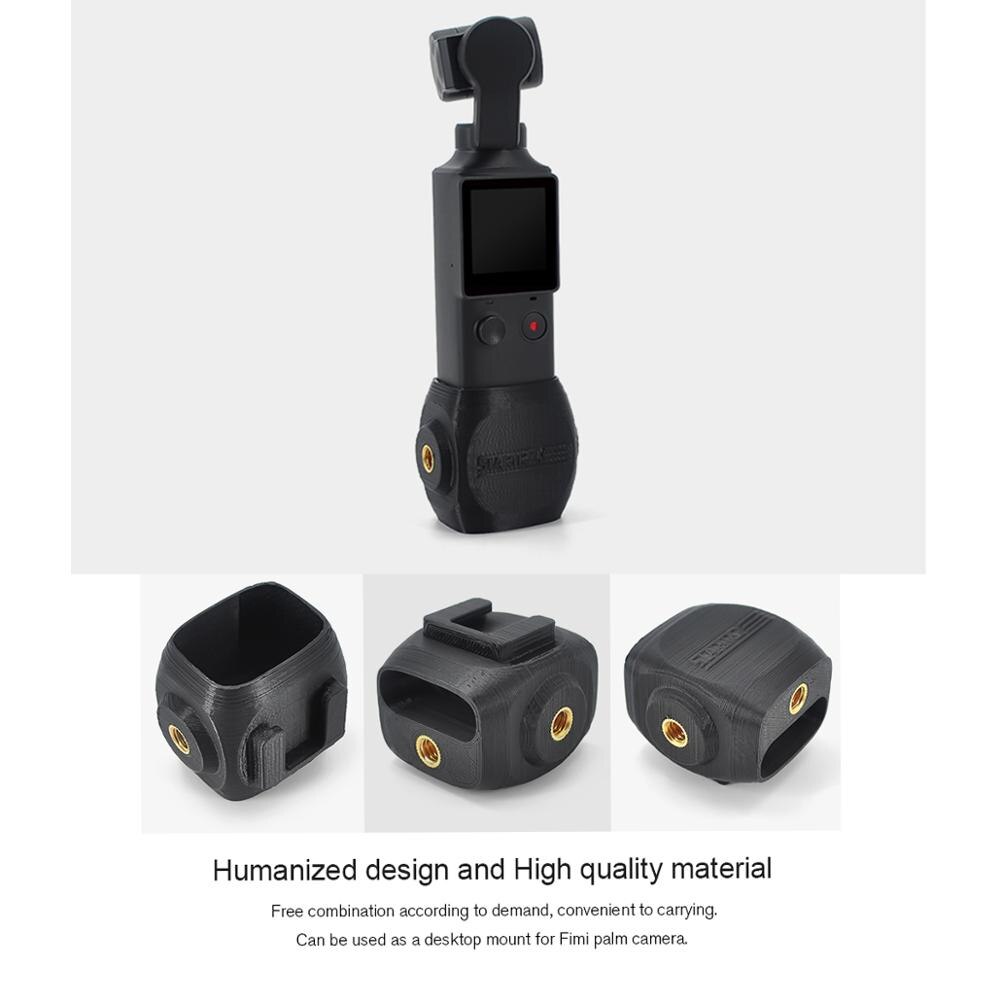 Shoe Mount Adapter 1/4 Screw Adapter Base With Tripod and LED Light For FIMI PALM Camera Handheld Expansion Accessories