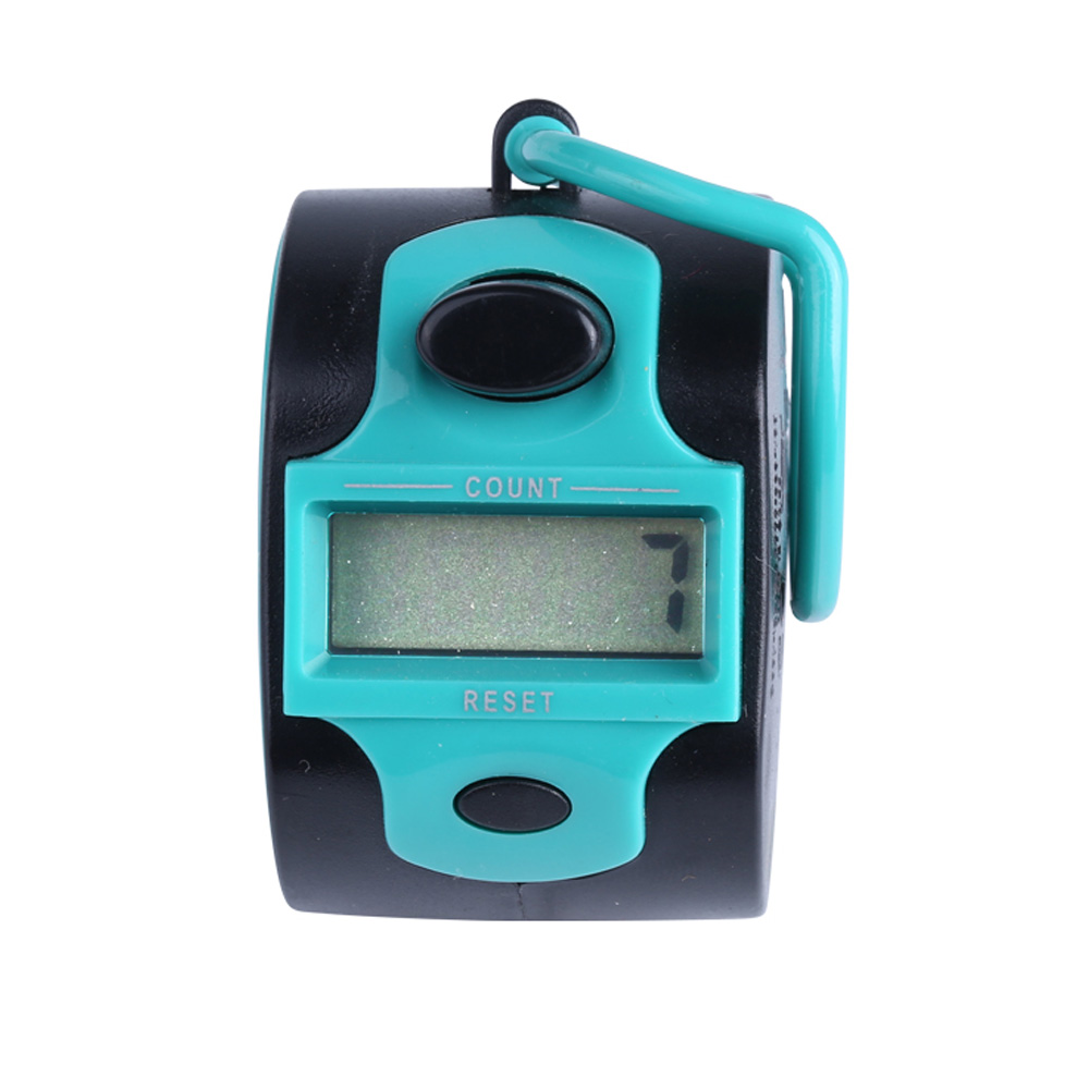 SXH5136 plastic Electronic 5 digital hand tally counter LCD display electronic clicker easy battery change 7 color available