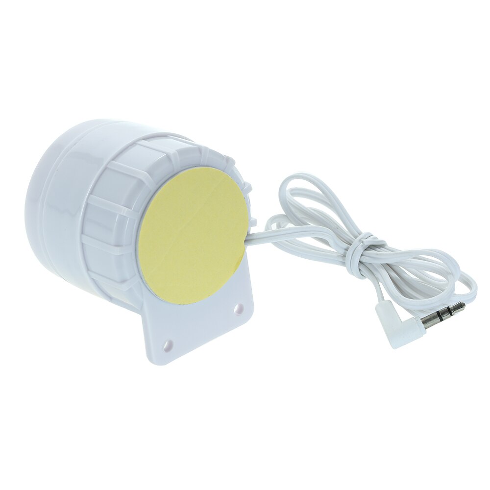 Ekstern mini kablet sirene hvid 110 db prompt alarm alarm til hjemmet trådløst sikkerhedsalarmsystem 433 mhz