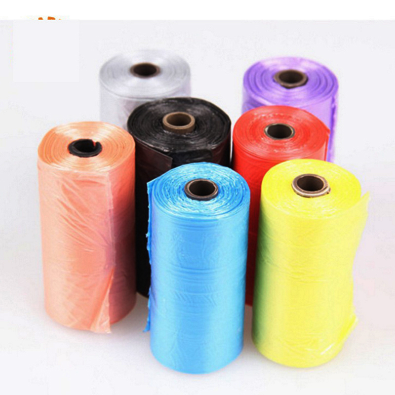 4 Rolls 60pcs huisdieren Honden Katten Kak Zak Biologisch Afbreekbaar Vuilnis Hond Afvalzakken Voor Alle Huisdieren Willekeurige Kleuren huisdieren schoonmaakproducten