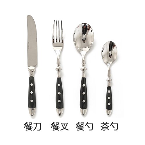 Koreansk stjerne bestiksæt rustfrit stål bestik steak kniv boligtilbehør: Stjerne 4 sæt