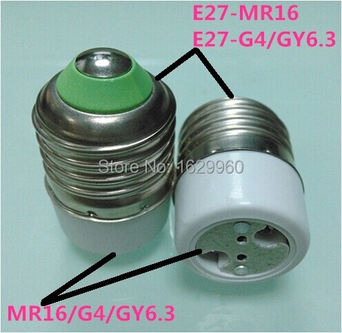 E27 Om G4/MR16/GU5.3 Base Led Light Bulb Lamp Adapter Converter E27 Keramische Lamphouder E27 Om MR16 10 Stks/partij