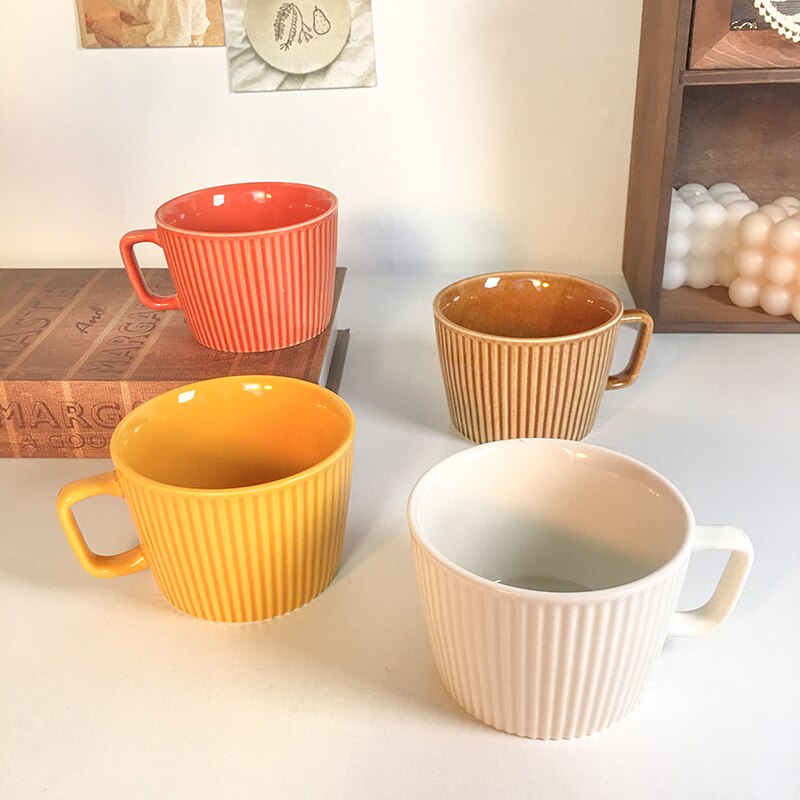 Tasses à expresso en céramique originales, Service à café pour petit déjeuner, Service à thé de l&#39;après-midi