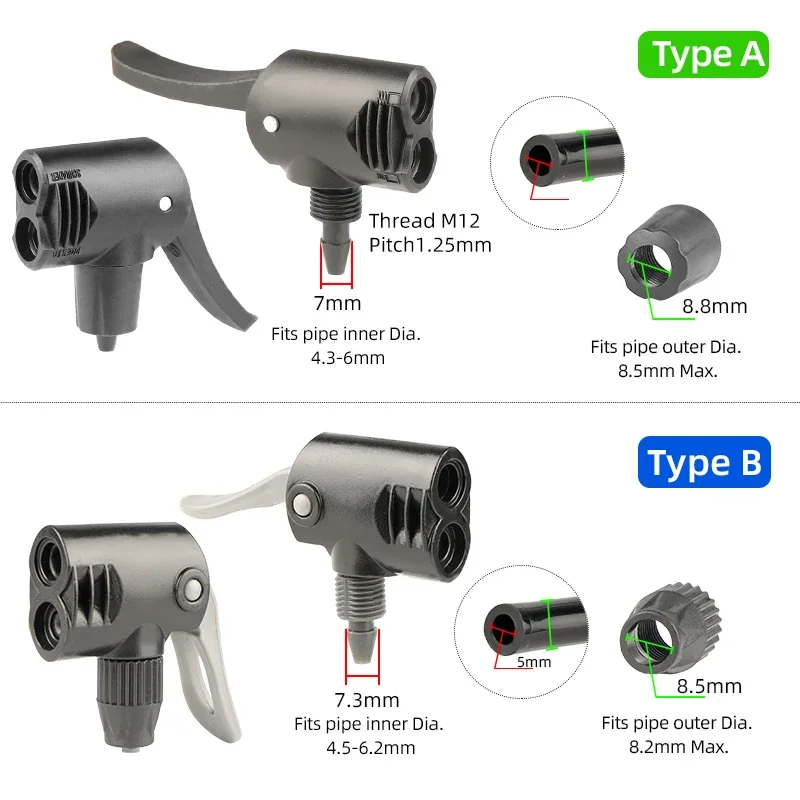 Pompe à vélo/adaptateur de Valve de Bicycle /convertisseur/gonflage de Bicycle / Set Pompe à vélo/adaptateur de Valve de Bicycle /convertisseur/gonflage de Bicycle / Set