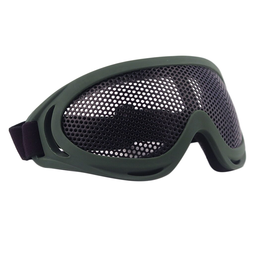 Leichte Metall Brille draussen Gittergewebe See Gläser Einstellbar Gummiband Augenschutz Niedrigen Profil Goggle