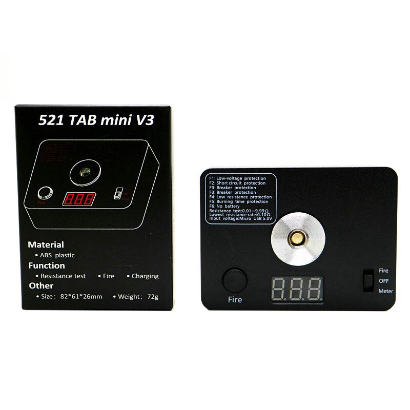 próbnik rezystancji 521 patka mini V3 miernik oporu elektrycznego wielofunkcyjny mod z ekranem OLED robić odbudowy cewki