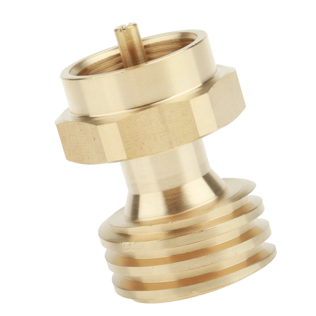 Propane Tank Adapter Universal Brass Gas Bottle 1 lb to 20 lb Propane Tank Adapter Converter