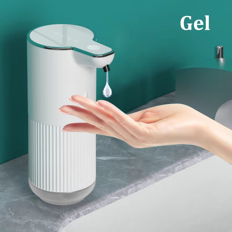 Lamgool automatisk tvålpump skummande/gel handsprit dispenser badrum kök 4- hastigheter justerbar uppladdningsbar: Gul
