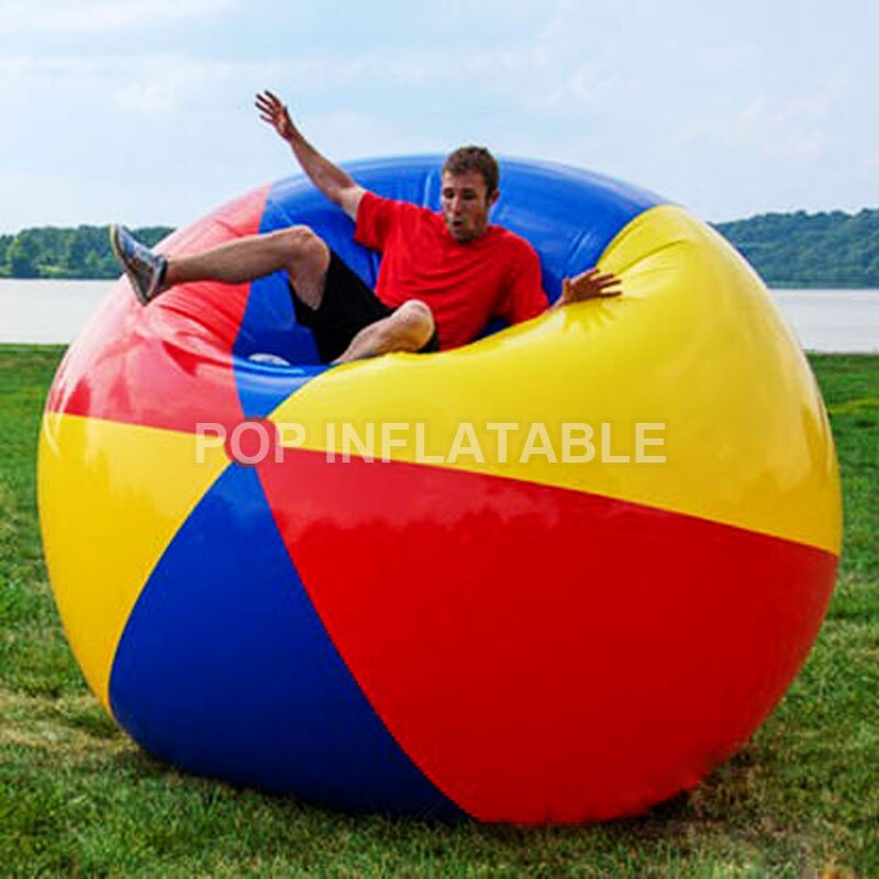 100cm/150cm/200cm ballon de plage gonflable géant grand trois couleurs épaissi PVC eau volley-Ball Football partie extérieure enfants jouets