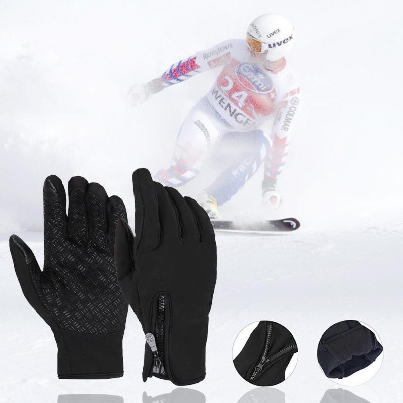 Fietsen Handschoenen Volledige Vinger Unisex Winter Herfst Waterdichte Touch Screen Outdoor Sport Windstopper Ski Snowboard Handschoenen