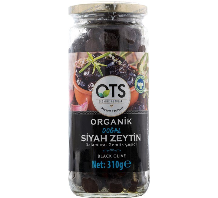 Organik gemlik yağlı salamura siyah zeytin
