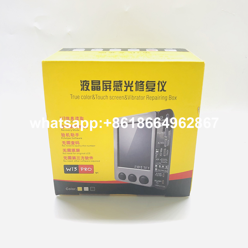 W13 pro  v2 lcd programmeur lichtsensor true tone kalibratie batterij data clear tool voor iphone reparatie toolsets