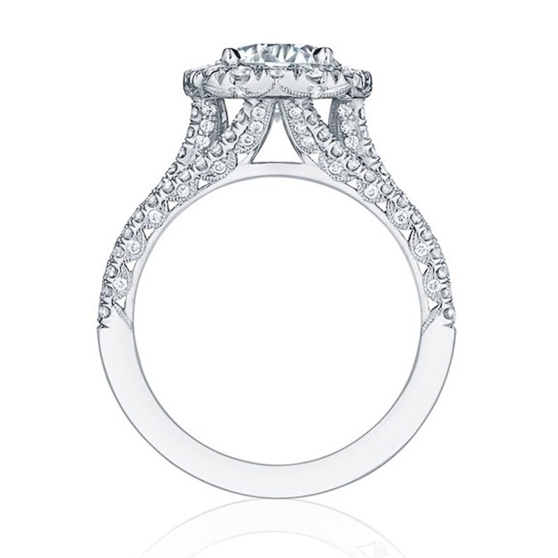 Huitan modisch Frauen Ringe mit Brillante Zirkonia Luxus Verlobungsringe Hochzeit Schmuck