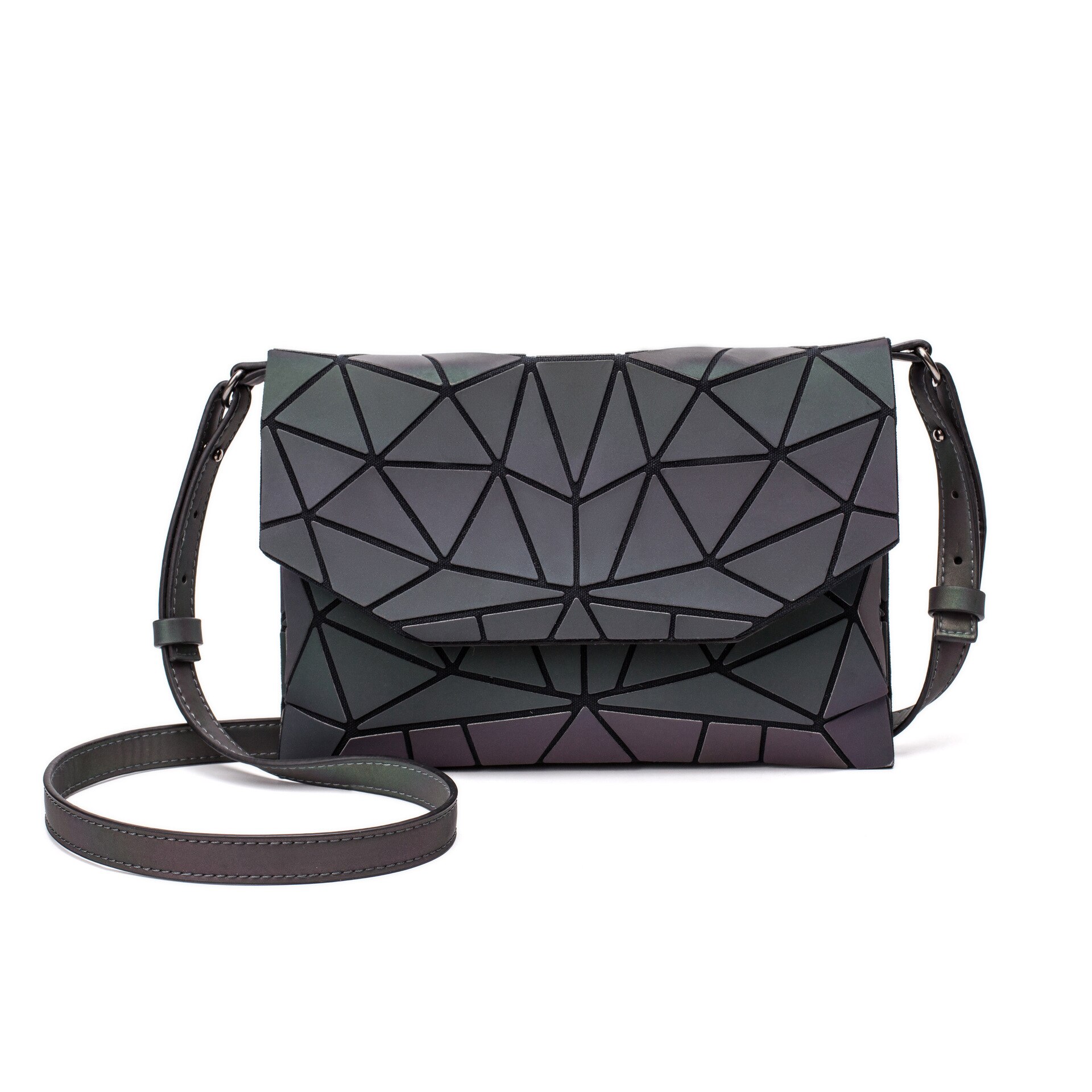 Mode Geometrische Lichtgevende Messenger Bags Casual Clutch Tas Voor Vrouwen Avondtasje Schoudertassen Handtassen Messenger Bags: Figure 2