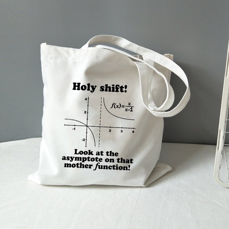 Chemistry Tote Bag Canvas All You Need Is Love Math Graphic Travel Storage Bag Funny Geek Handbag Shoulder Totebag