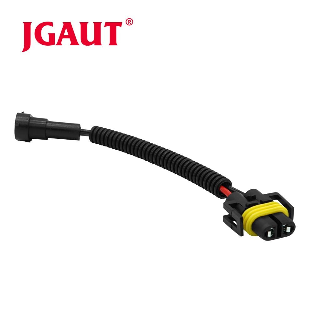 2 Pcs Rubber Connector H8 H9 H11 Automotivo Wiring Cable Plug For HID LED Headlight Fog Lights Lamp Bulb