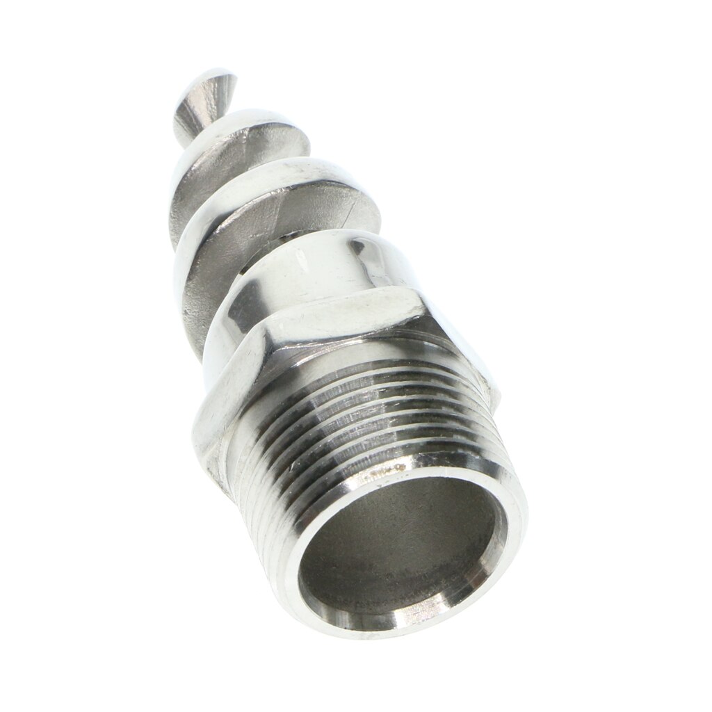 Stainless Steel Spiral Cone Spray Water Nozzle Sprinkler Heads 0.25inch