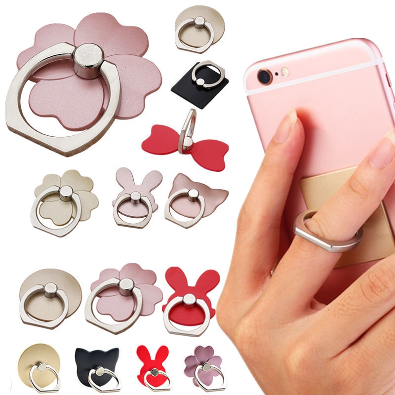 NOUVELLE Bague de Téléphone Portable Smartphone Support De Support Pour iPhone X 8 7 6 Plus 5S Téléphone Intelligent IPAD MP3 Support De Voiture Pour Samsung