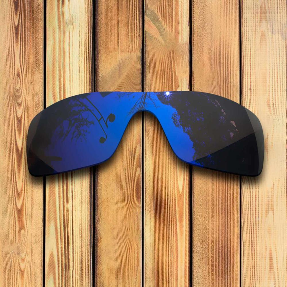 100% Precisely Cut Polarized Replacement Lenses for Oakley Oil Rig Sunglass - Many Colors: Deep Blue Mirrored