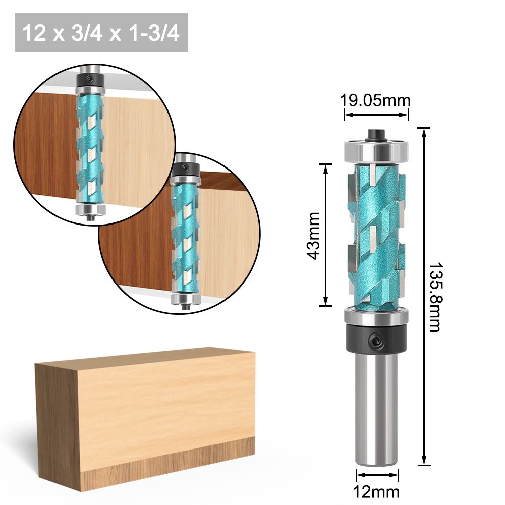 8mm Schaft Flush Trim Fräser - Spiral Fräser Mit Top Lager Für Präzise Holzbearbeitung