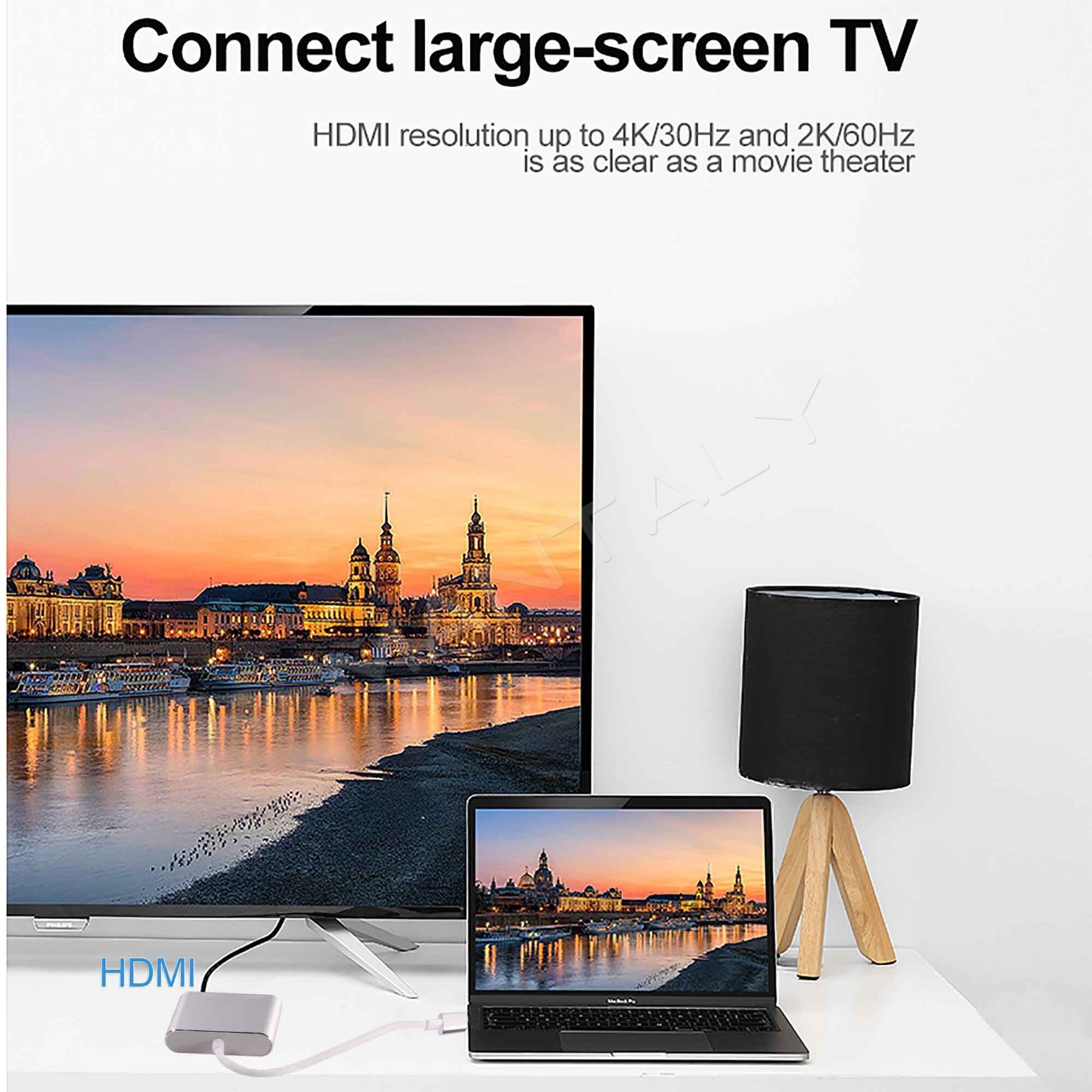 VGA HDMI docking station HUB dock station laptop adapter macbook hard driver docking external for computer TV Projector