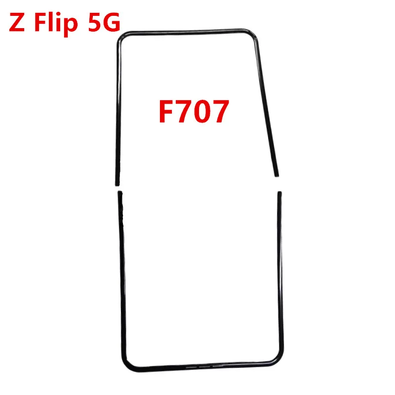 Bandes de bord pour Samsung Galaxy Z Flip 6 5 4 3 5G F741 F731 F721 F711 F707, cadre central, boîtier de support, lunette de remplacement, pièces de réparation: bleu foncé