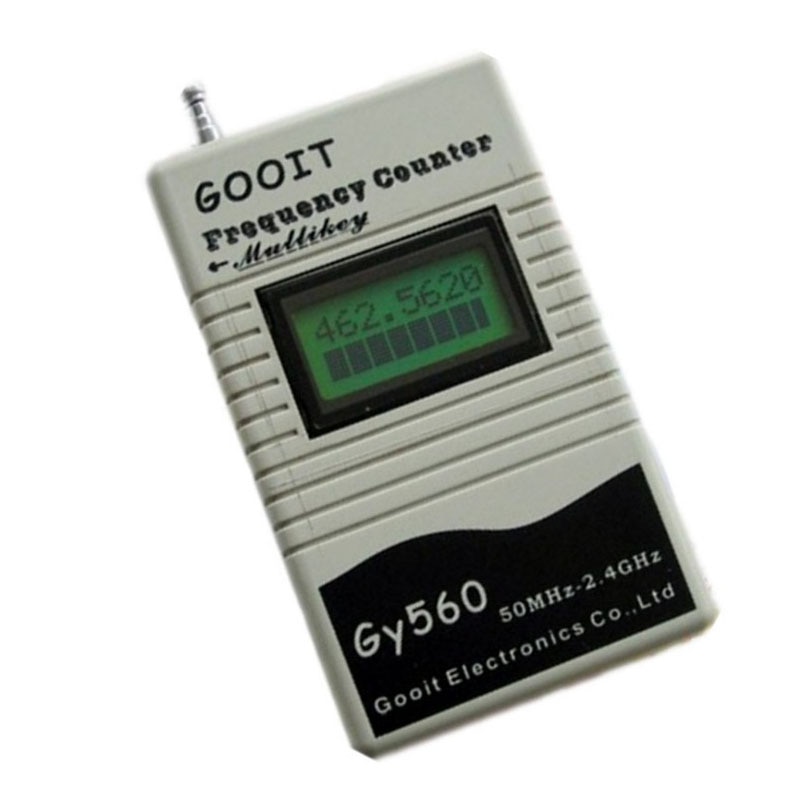 GY560 Contatore di Frequenza mini Maniglia metro per Due modo Radio ricetrasmettitore GSM 50 MHz-2.4 GHz Schermo LCD