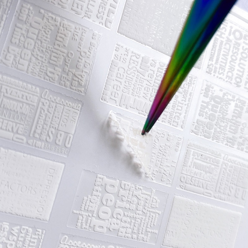 1 Sheet Nail Sticker Black And White Newspaper Patterns Self-Adhesive Cute Nail Art Decals DIY 3D Decoration Nail Art