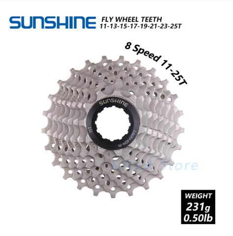 Rueda libre de bicicleta de carretera de sol 11-25/28/32/36T de acero para volante de bicicleta 8/9/10/11 S rueda libre de caset: 8 Geschwindigkeit 11-25T