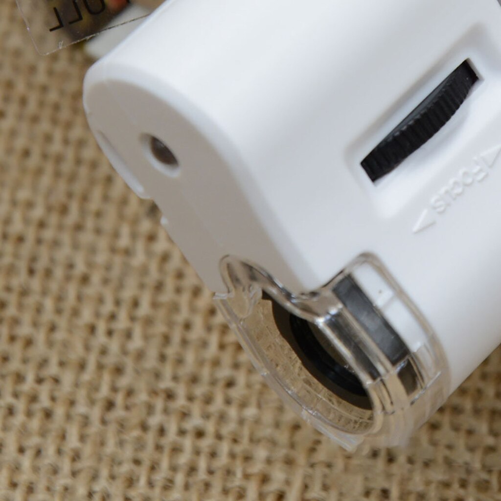 9595W 60x Mobiele Telefoon Microscoop Vergrootglas Universele Led Instrument Macro Lens Led Uv Licht Mini Mobiele Telefoon Clip Microscoop