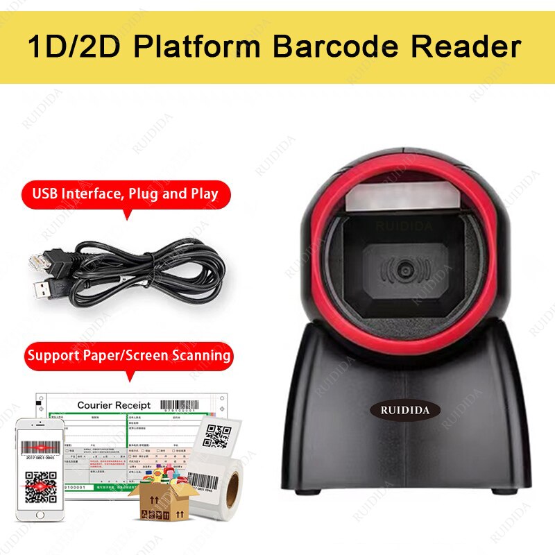 PDF qr code Scanner 2d Platform Bar code Scanner 2D Desktop Barcode Scanner Hands-free Barcode Reader Kiosk Reader Barcod barra