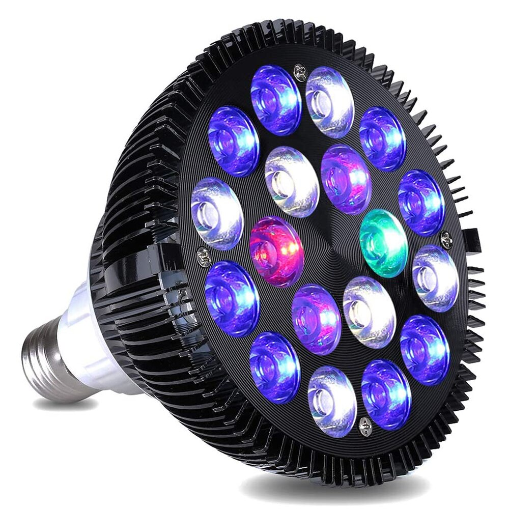 E27 Led Aquarium Lamp 12W-54W Volledige Spectrum Aquarium Lamp PAR38 Spot Zoutwater Tank Coral reef Planten Groeien Led Verlichting D30