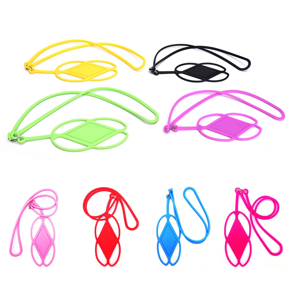 Til iphone 6 7 5s htc samsung xiaomi silikone mobiltelefon lanyard holder cover cover universal telefon halsstrop halskæde slynge