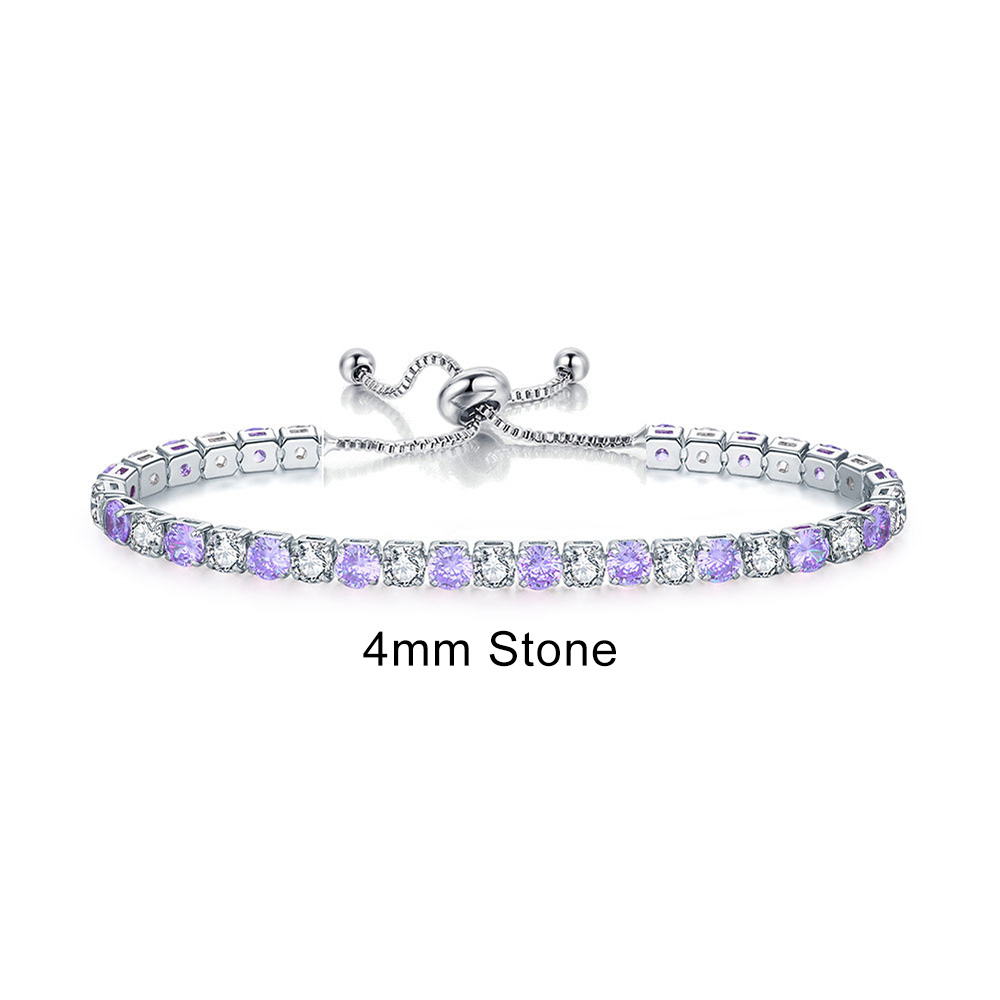 Braccialetti da Tennis multicolori regolabili per le donne signore matrimonio arcobaleno colorato zircone braccialetto di fascino mano catena gioielli DZH043