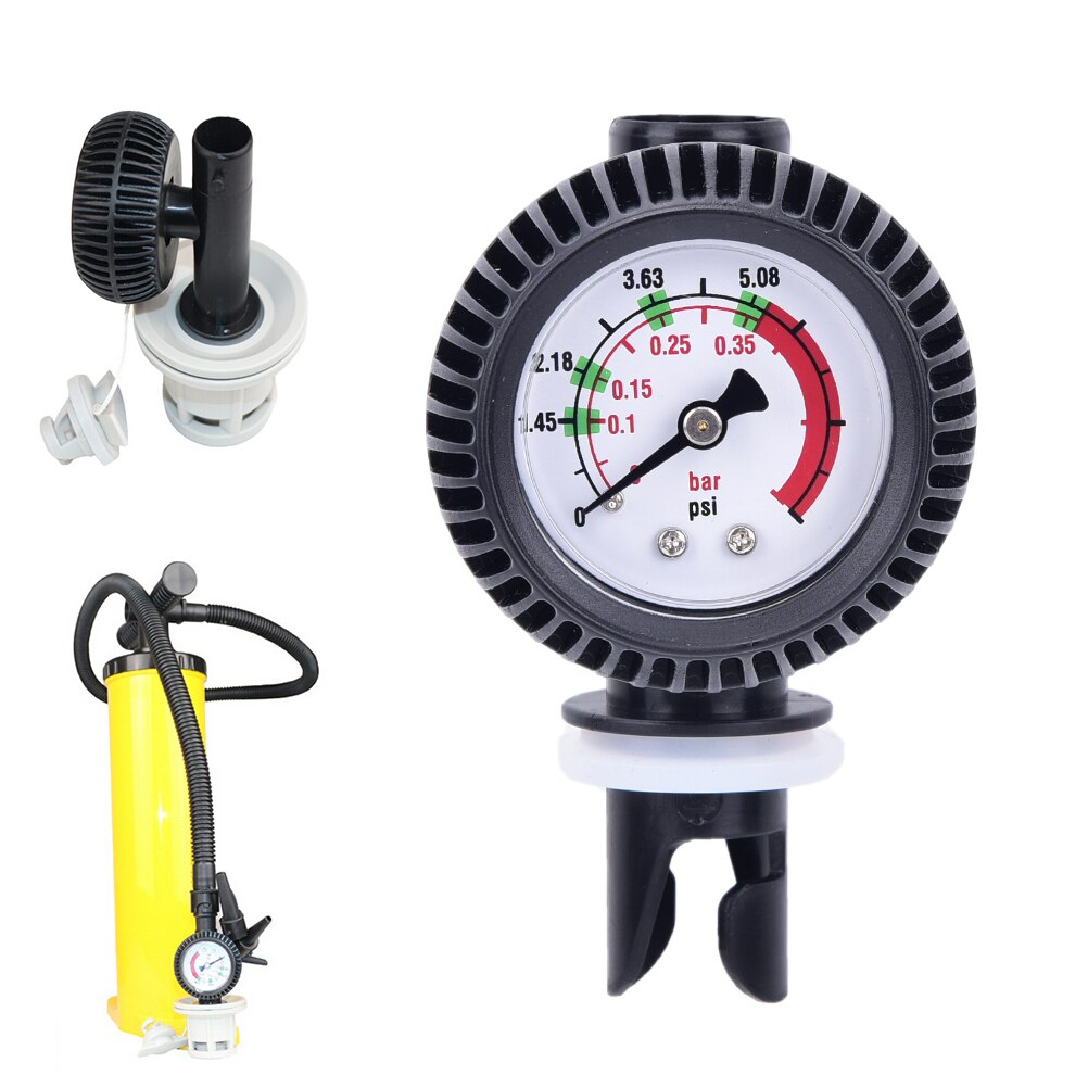 Opblaasbare Boot Vlot Ribben Kajak Luchtdruk Digitale Meter Body Board Barometer Met Slang Adapter Connector