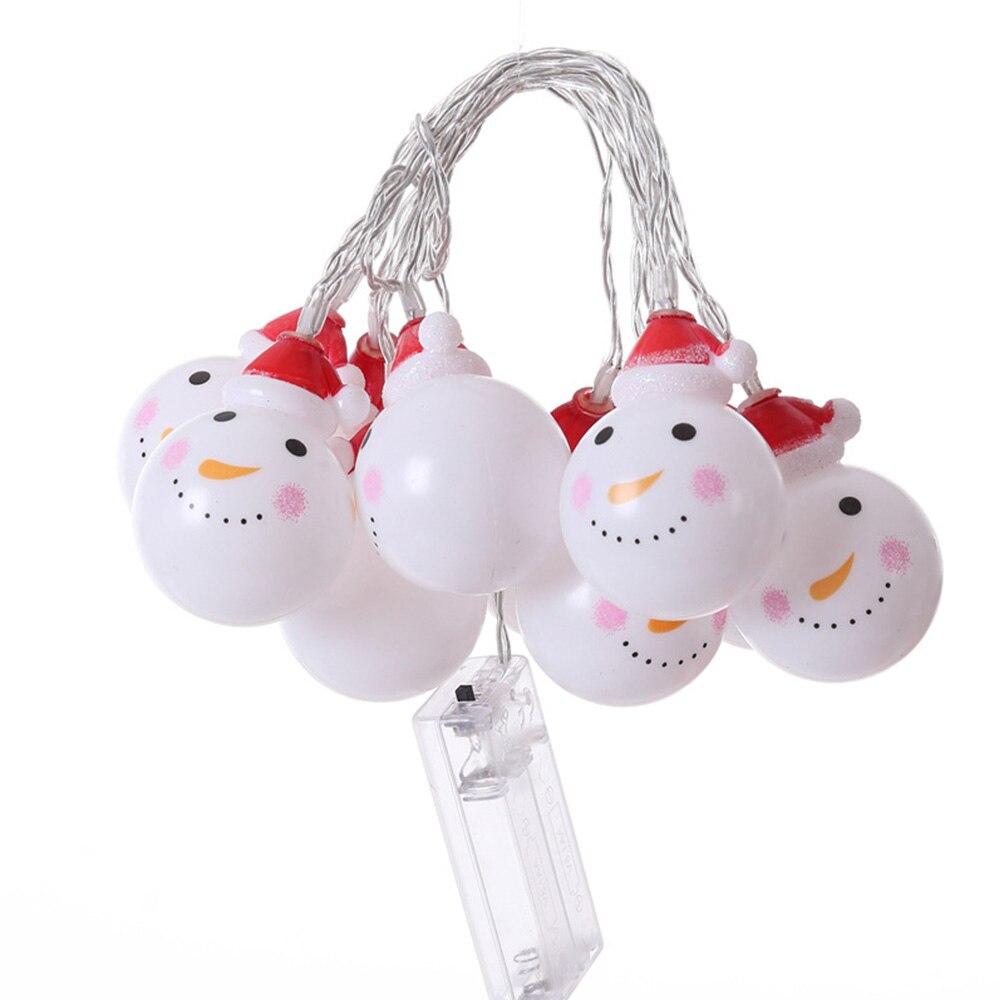 Snögubbar julårs krans 3m 20 led ljusslingor utomhus vattentät belysning för fest deco gatufestong