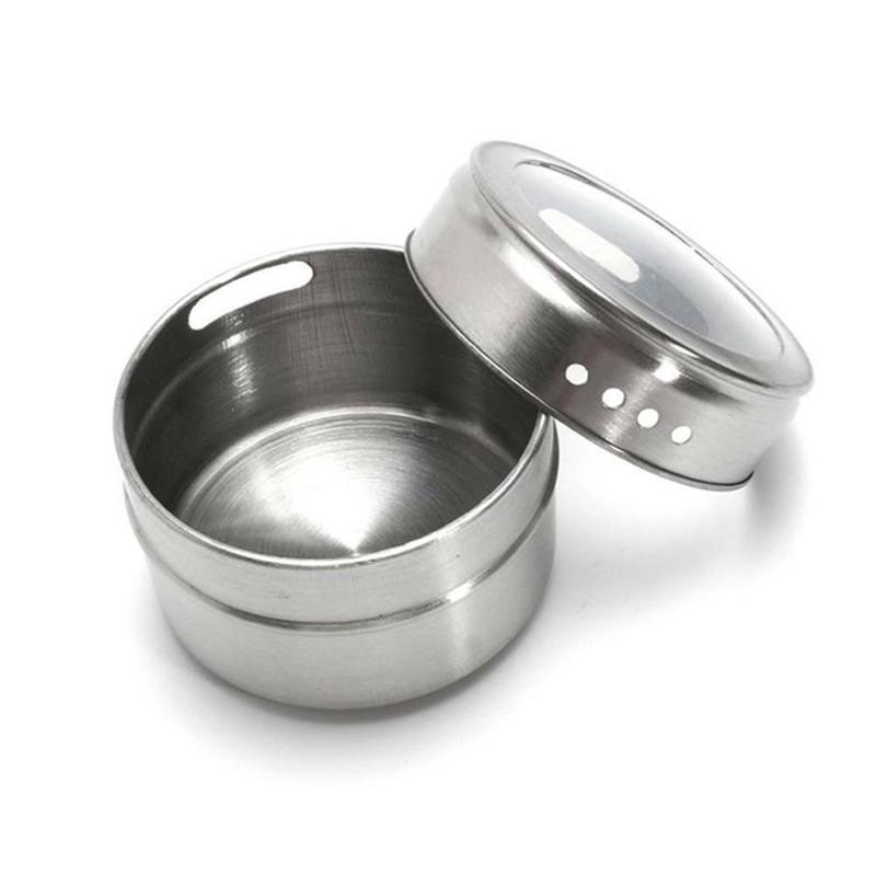 Magnetic Dustproof Visible Salt Pepper Shakers Container Bottle Box Spice Set Seasoning BBQ Gadget Indian Spice Jar Kitchen X5X4: Default Title