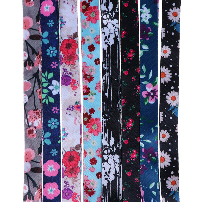 1pc flower Leaves Neck Strap Lanyards for keys ID Card Mobile Phone Straps USB badge holder DIY Hang Rope Lariat Lanyard
