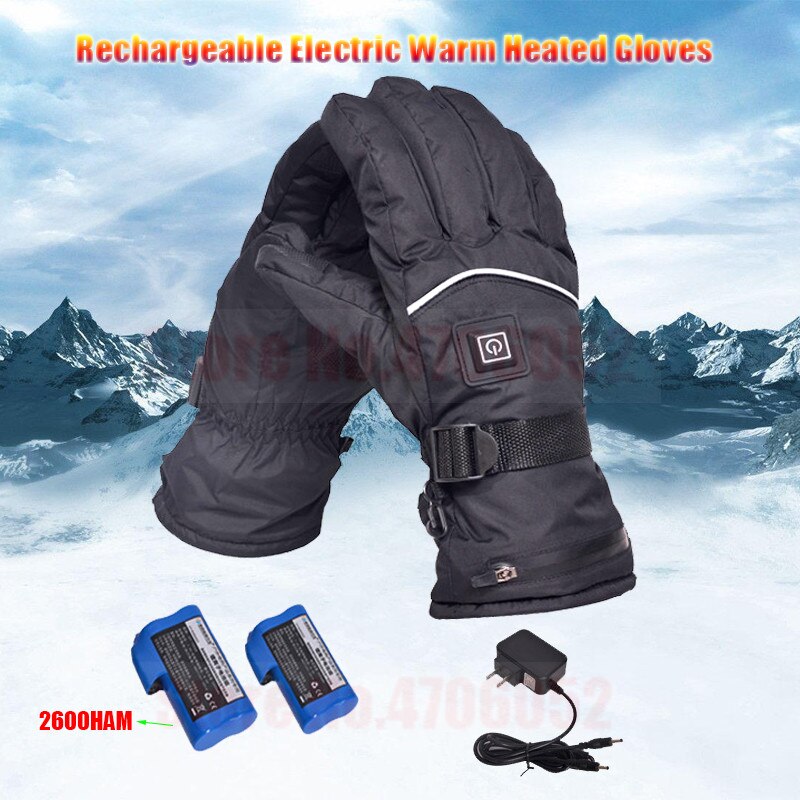 Mannen Vrouwen Oplaadbare Elektrische Warm Verwarmde Handschoenen Batterij Aangedreven Warmte Handschoenen Winter Sport Verwarmde Handschoenen voor Klimmen Skiën