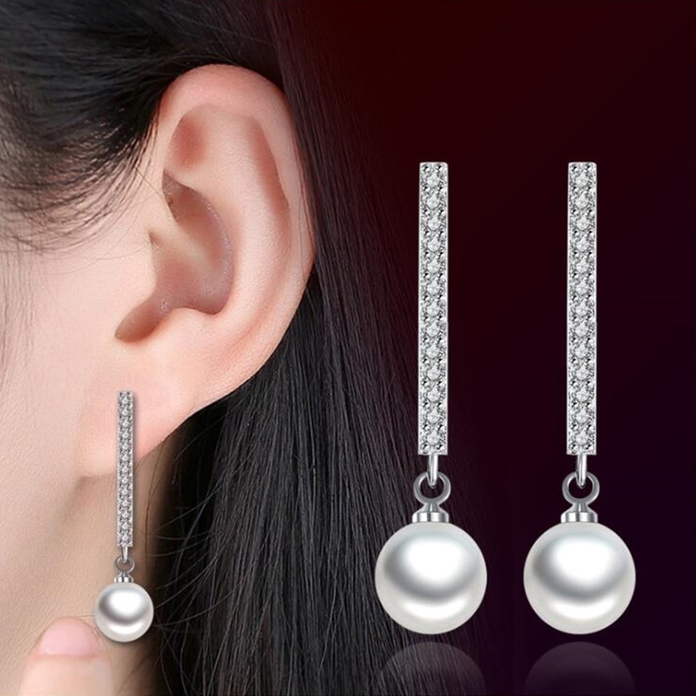 NEHZY S925 Stamp silver woman Jewelry Earrings Retro Long Tassel Cubic Zirconia Pop Earrings