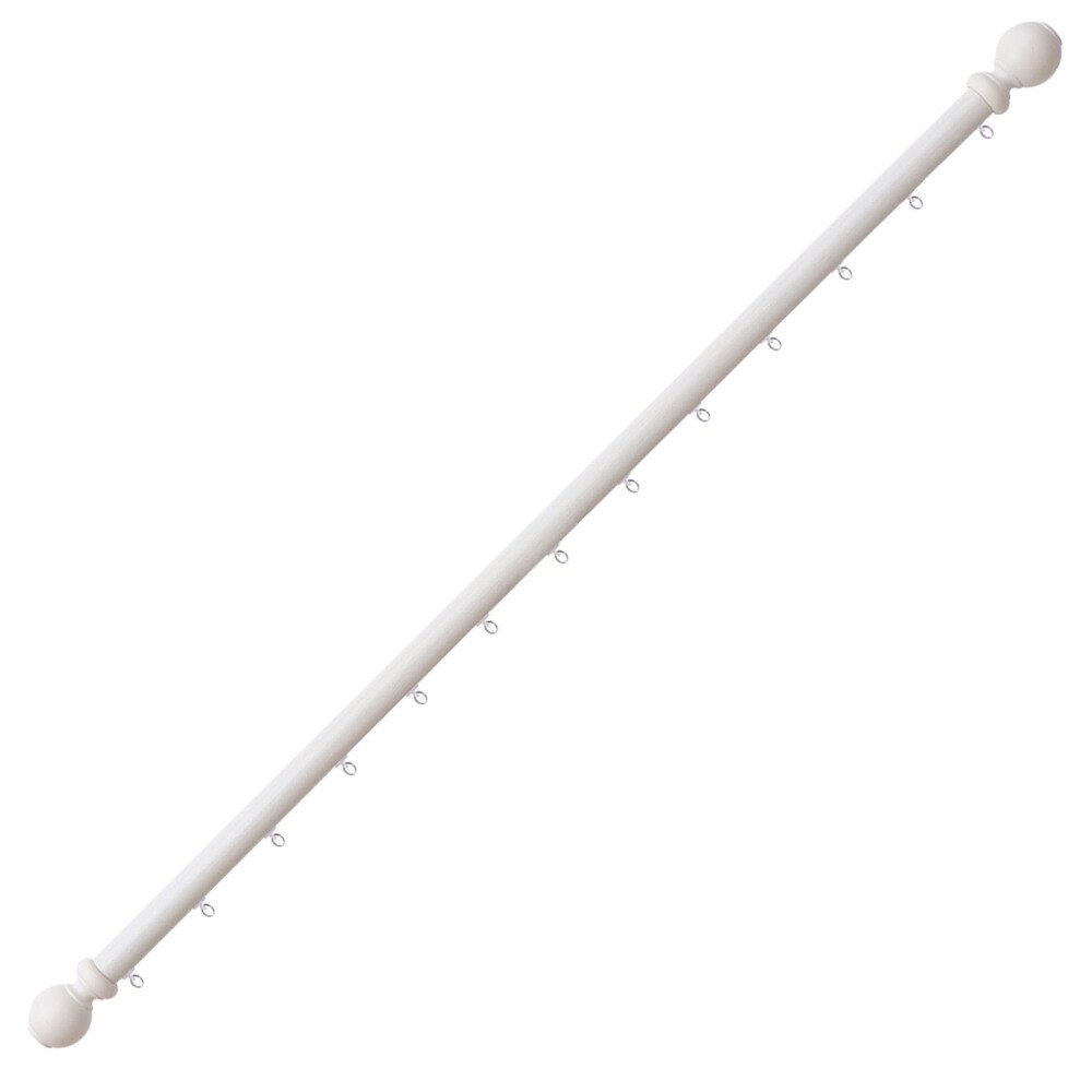 1 Pc Single Curtain Rod Mute Curtain Pole Curtain Pole Curtain Rod Home Curtain Rod for Bedroom Indoor Home Balcony: White