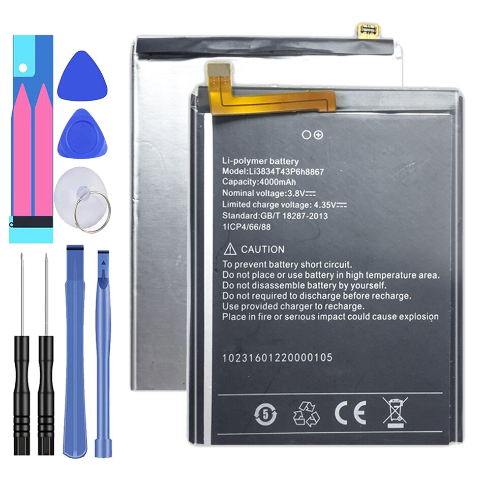 Batería de repuesto Li3834T43P6H8867, 4000mAh, para Umi Super /Umi MAX + número de seguimiento