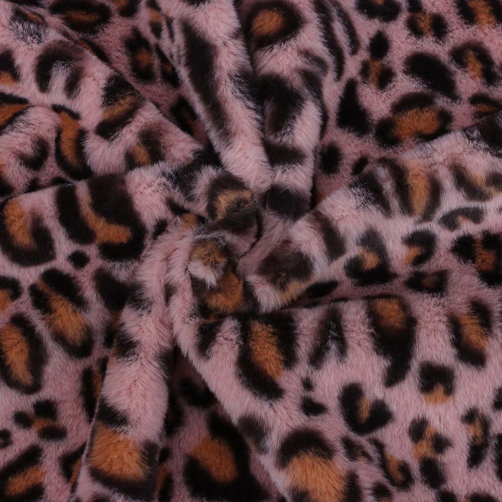 Leopard Flannel Sheet Faux Fur Fabric Cow Prints For Dress DIY Handmade Craft Supplies Needlework Sewing Materials 45*145cm/pc: 01