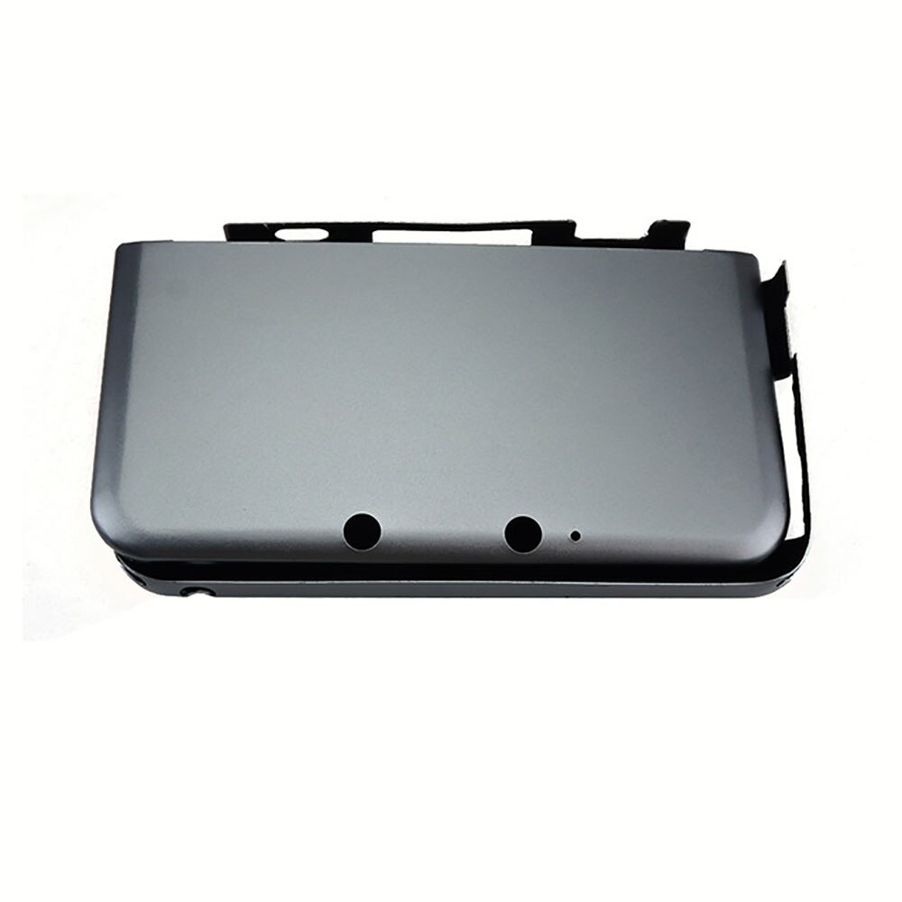 JCD inferior superior A & E Cubierta de la placa frontal de aluminio de Metal duro caja de carcasa protectora enfundada Shell para 3DS XL le carcasa Shell: Gris